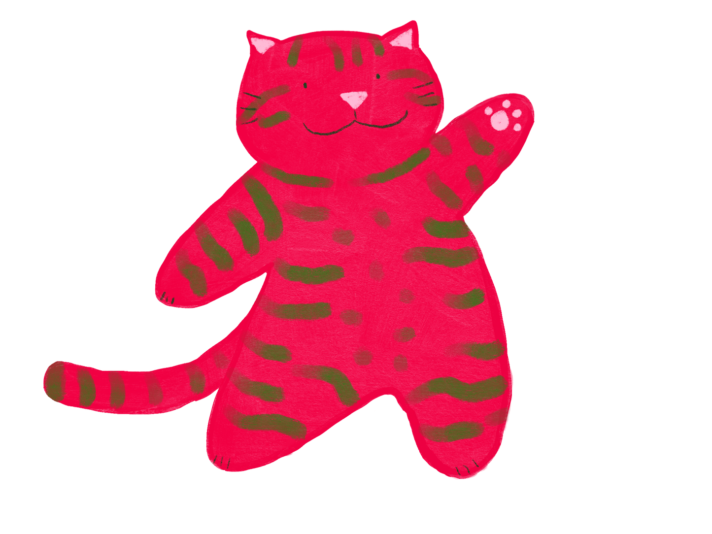 Tango Tabby Cat Sticker