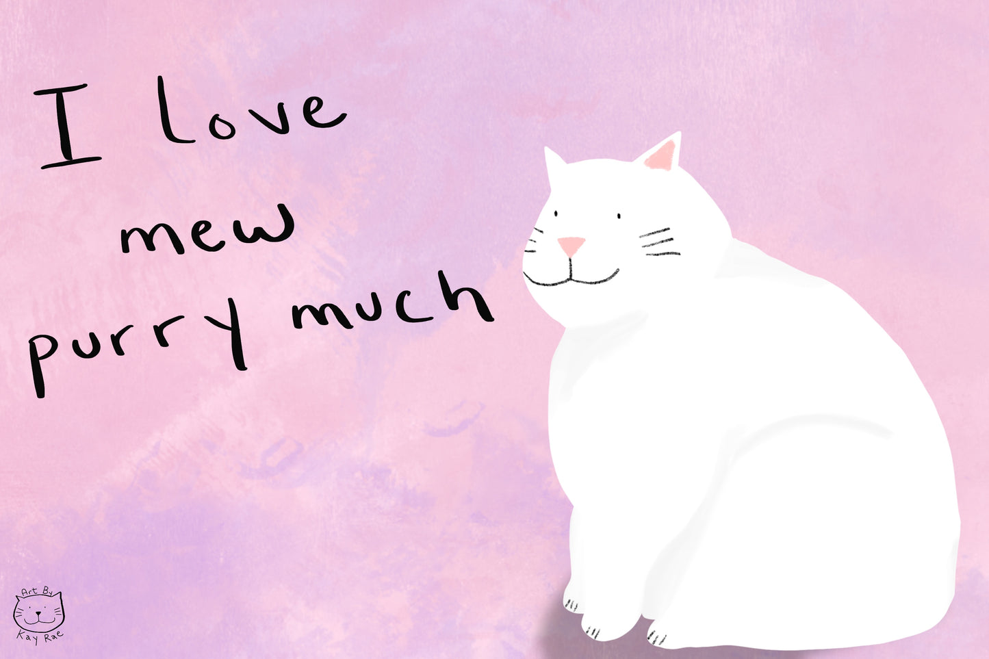 Valentine Print - Love Mew