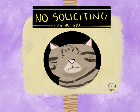 No Soliciting Print