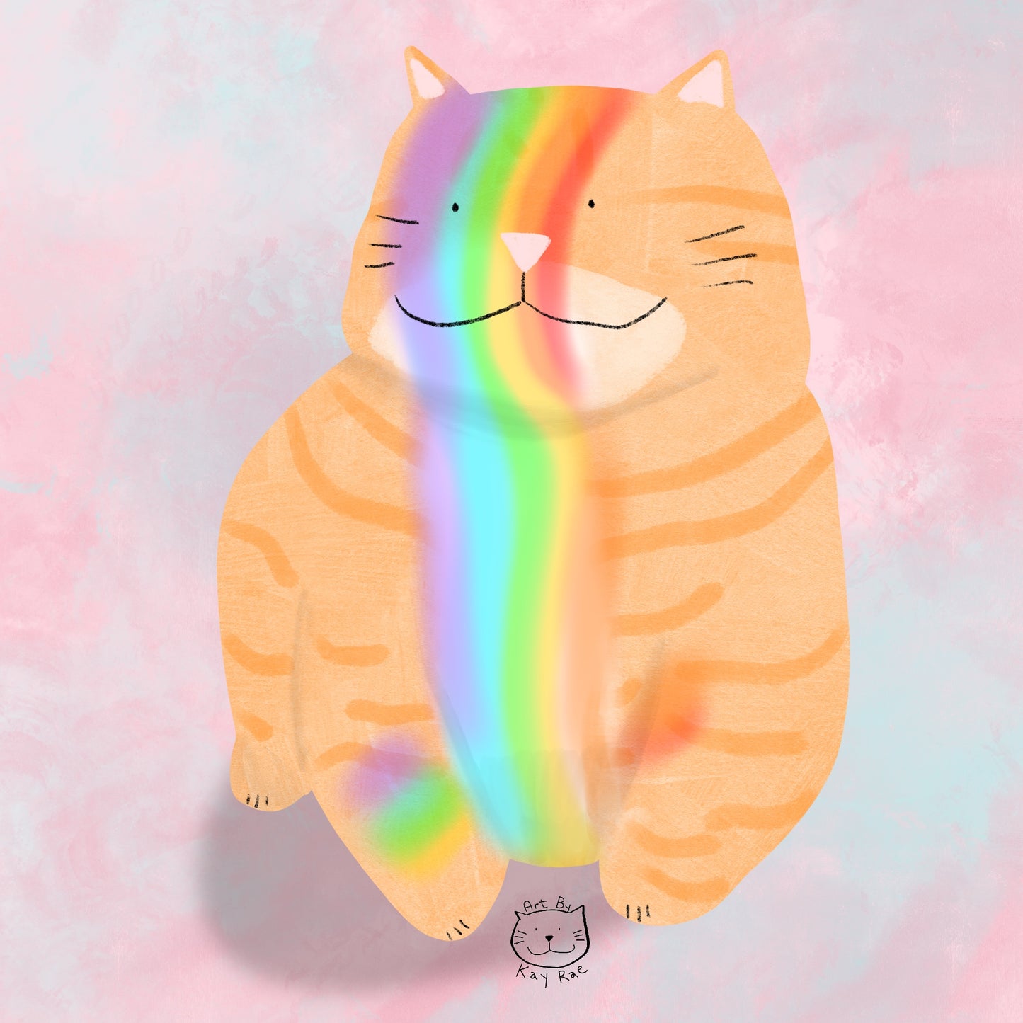 Rainbow Bebby Print